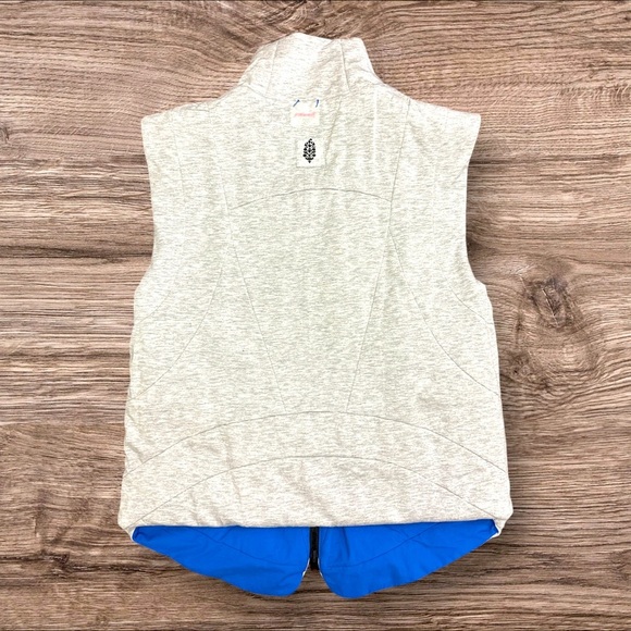 #7 NWT Free People Slalom Reversible Fleece in Stellar Blue - Picture 10 of 11